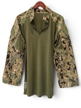 CRYE PRECISION G2 Combat Shirt Navy Custom Digital Camo LG/L NWOT